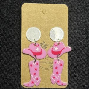 Western Barbie Boot Acrylics