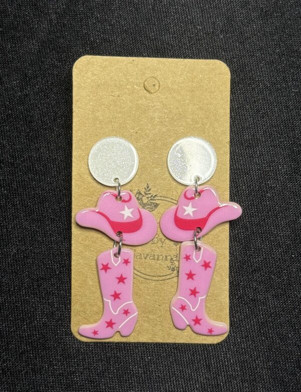 Western Barbie Boot Acrylics