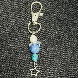 Moonlit Flower Keyring