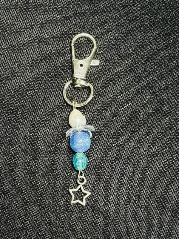 Moonlit Flower Keyring