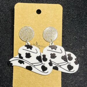 Cow Print Hat Acrylics
