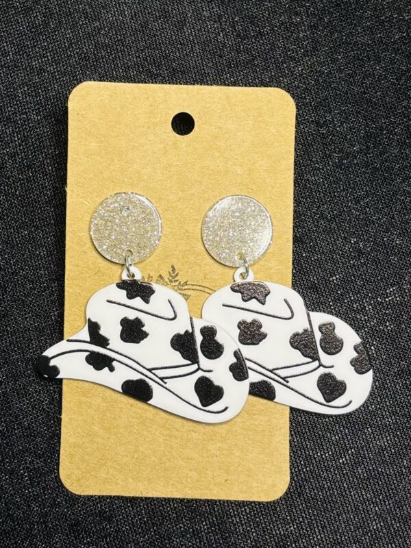 Cow Print Hat Acrylics