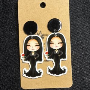 Morticia Addams Acrylics
