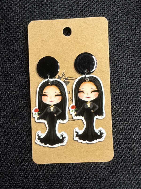 Morticia Addams Acrylics