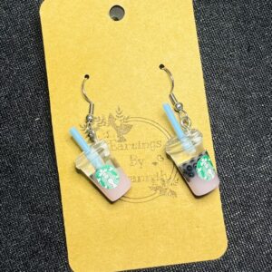 Starbucks Boba and Frappé Hook Earrings