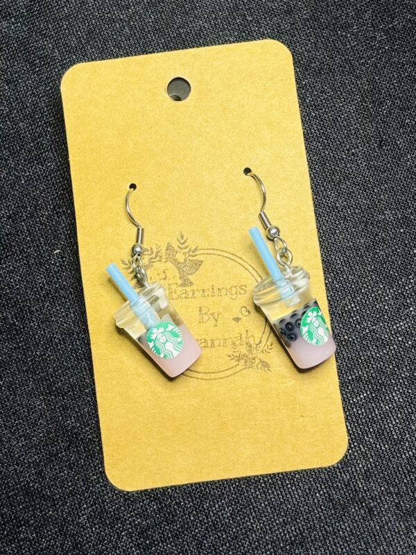 Starbucks Boba and Frappé Hook Earrings