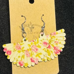 Rose Fan Hook Earrings