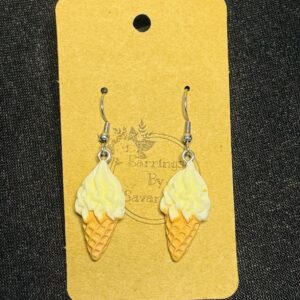 Vanilla Soft Serve Hook Earrings