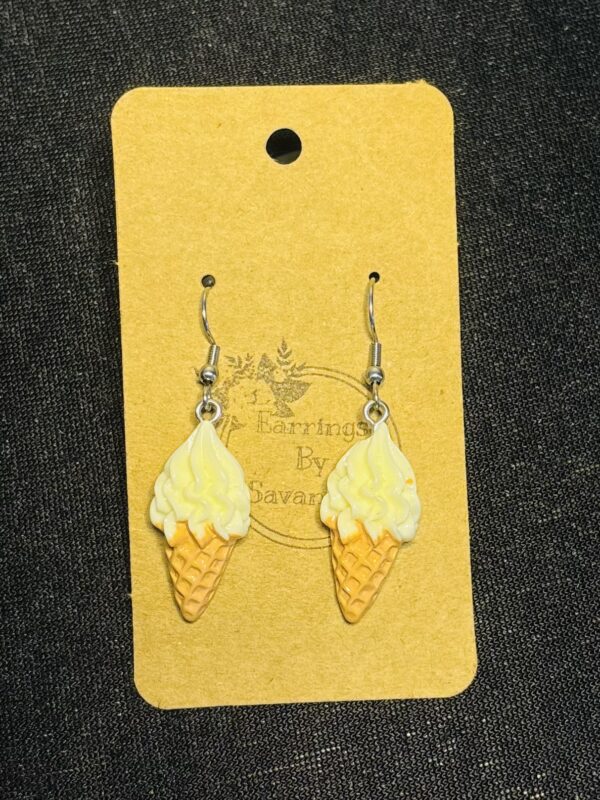 Vanilla Soft Serve Hook Earrings