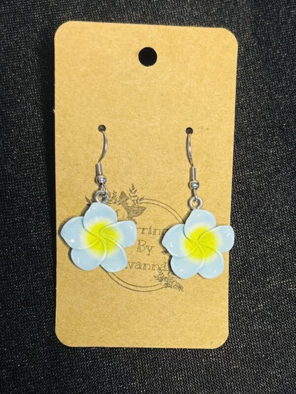 Frangipani Hook Earrings