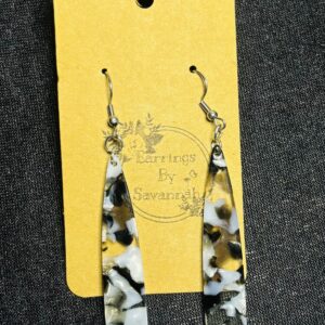 Resin Teardrop Hook Earrings