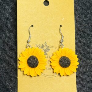 Sunflower Hook Earrings