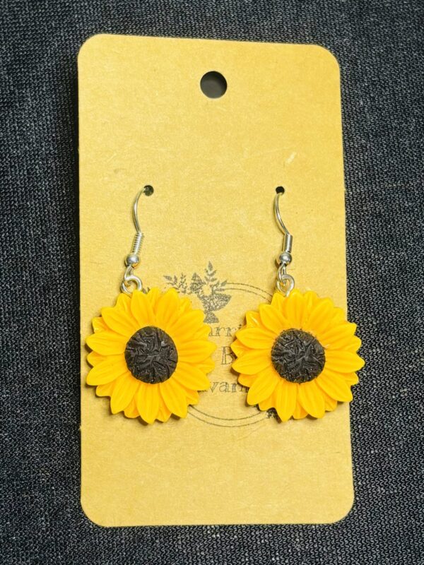 Sunflower Hook Earrings