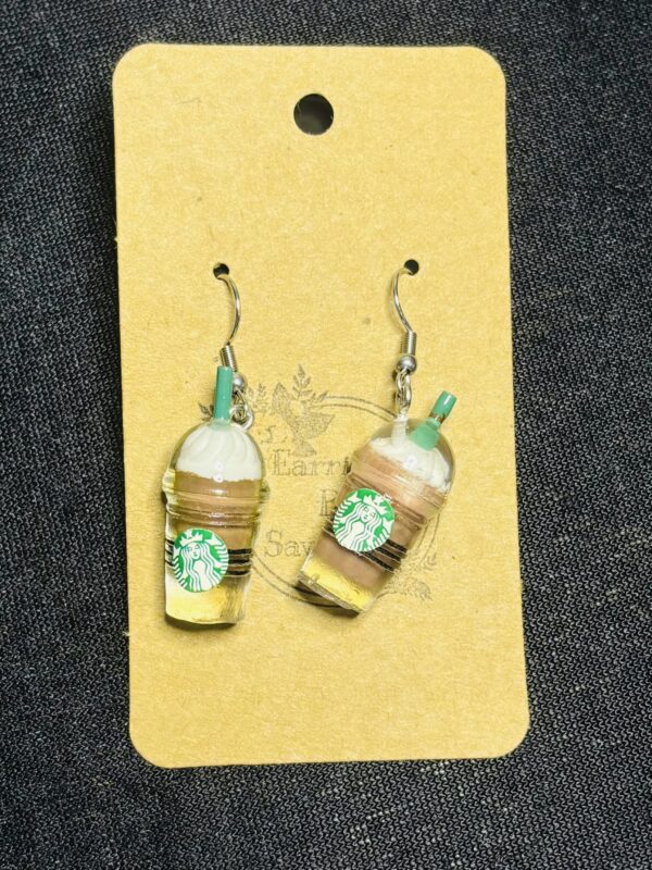 Starbucks Boba and Frappé Hook Earrings - Image 3