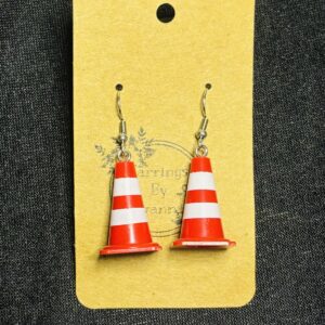 Traffic Cone Hook Earrings