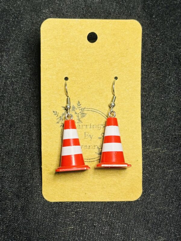 Traffic Cone Hook Earrings