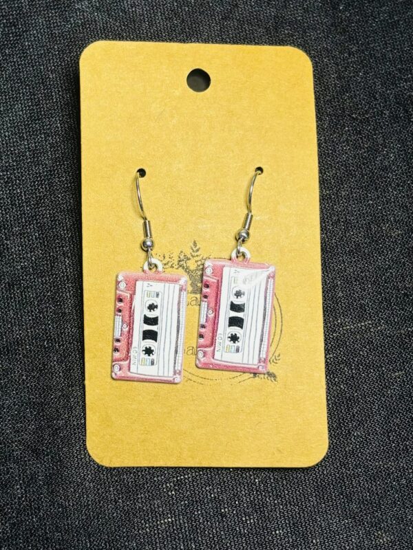 Cassette Tape Hook Earrings
