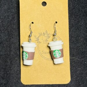 Starbucks Coffee Hook Earrings