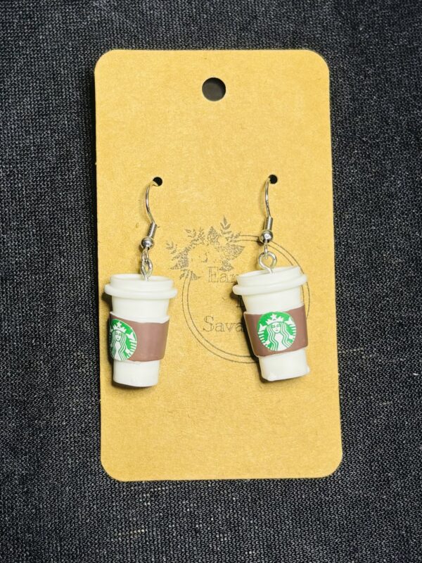 Starbucks Coffee Hook Earrings