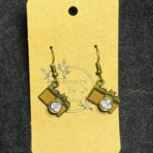 Vintage Camera Hook Earrings