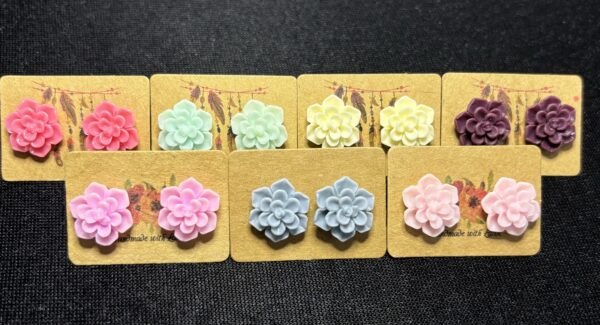 Succulent Blossom Studs