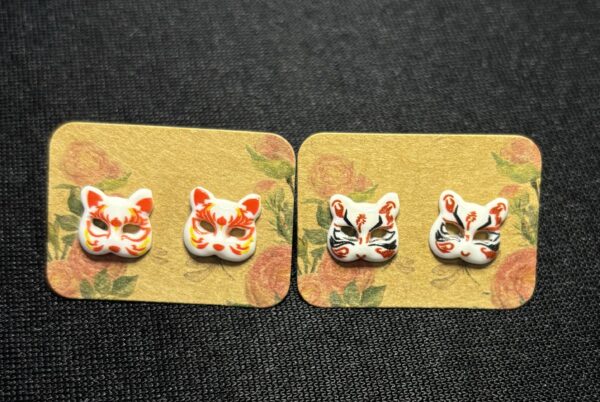 Cat Mask Studs
