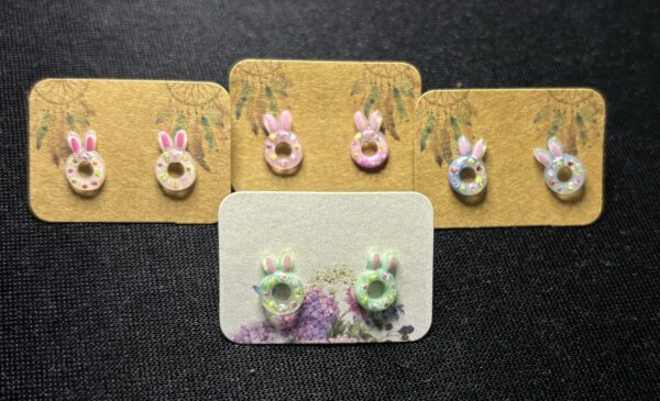 Bunny Donut Studs