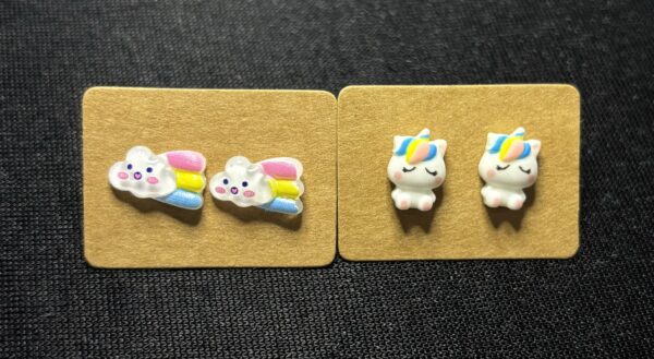 Unicorn & Cloud Studs